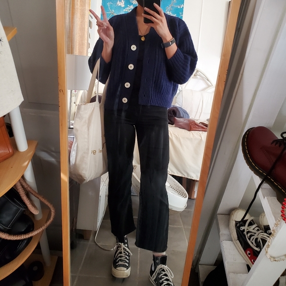 Babaa Cardigan no 19 Mini in Navy - Picture 6 of 6